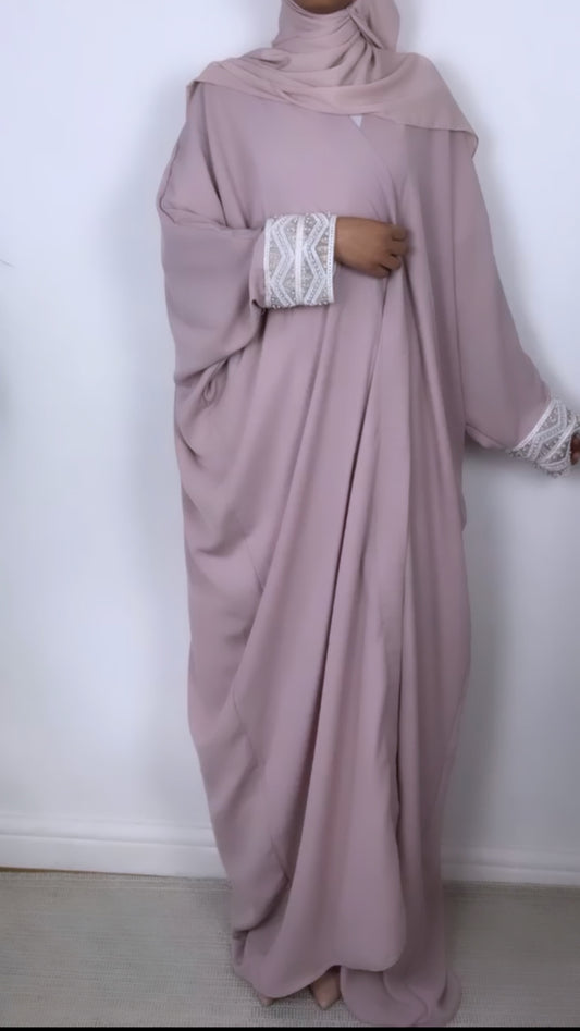 Pink Pattern Abaya